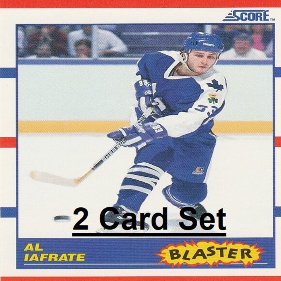 Al Iafrate Toronto Maple Leafs Hockey Card Collection - 2 Card Set - Picture 1 of 3